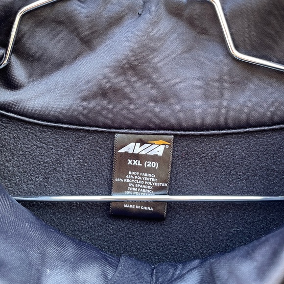 AVIA | Women's Quarter-Zip Ribbed Pullover Jacket - Picture 4 of 7